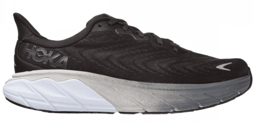 נעלי ספורט גברים HOKA ARAHI WIDE 2E 6 שחור/לבן רחב