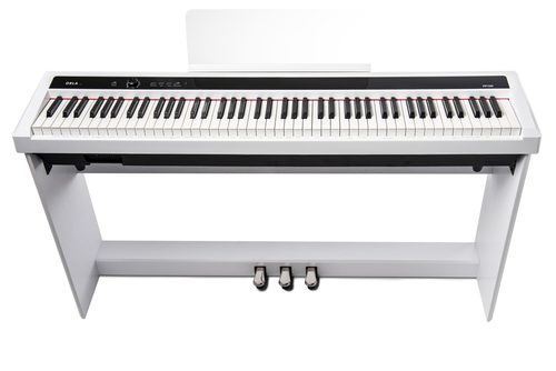 פסנתר חשמלי 88 קלידים שקולים PF-100 עם אלמנט ה- Bluetooth בצבע לבן מבית ORLA