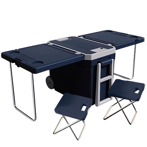 צידנית ניידת כולל שולחן CAMPING COOLER BOX