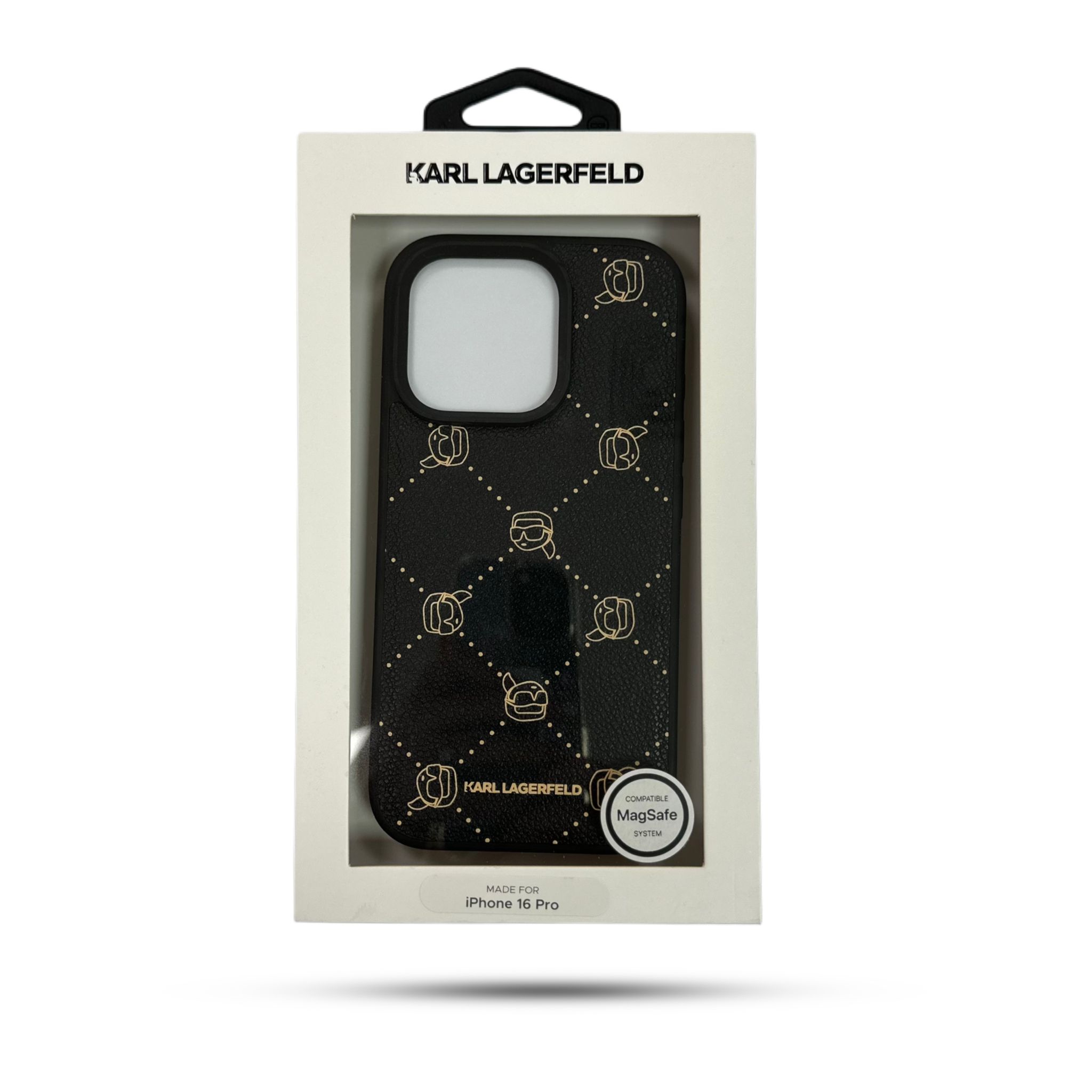 KARL Case Monogram For iPhone 16 Pro Brown