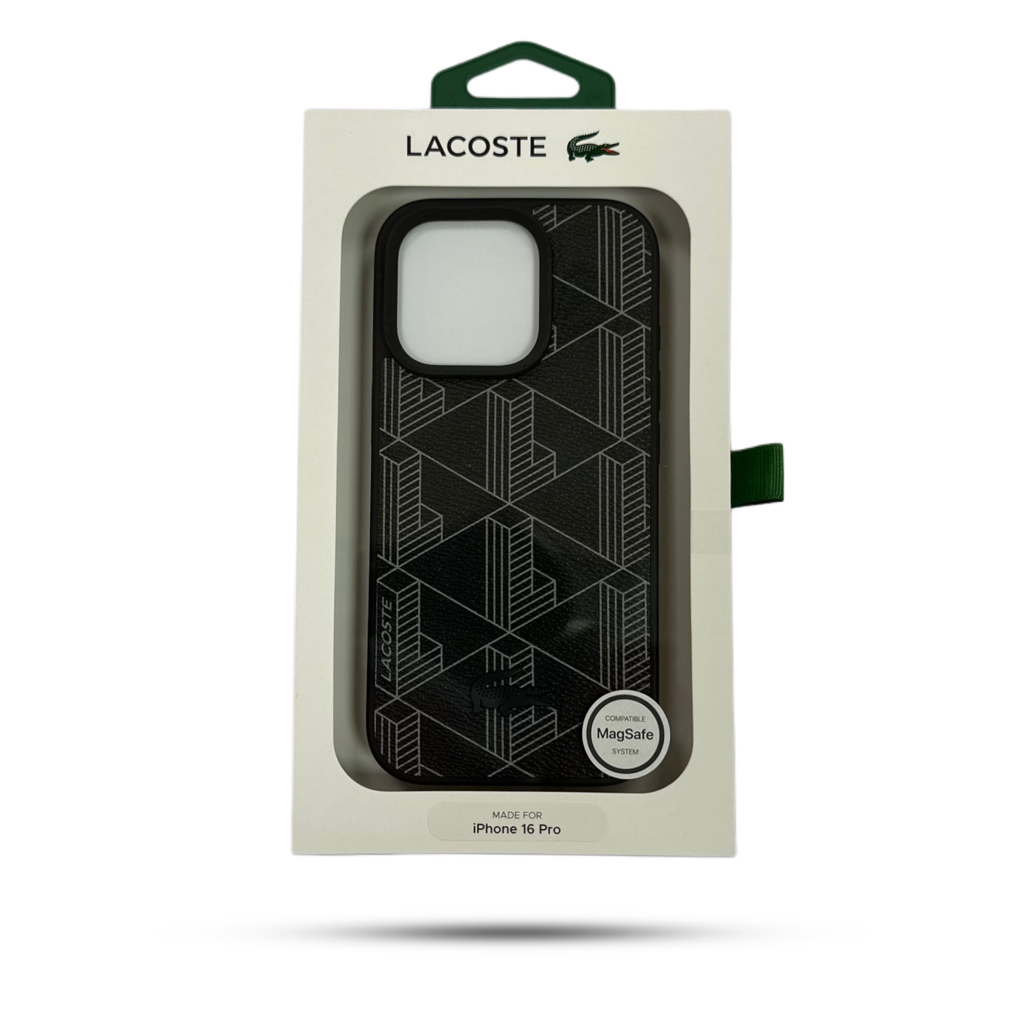 6.3" LACOSTE printed Magsafe iPhone 16 Pro Black