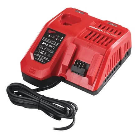 מטען סוללות מהיר (רפיד) 12V/18V דגם M12-18FC מילווקי Milwaukee