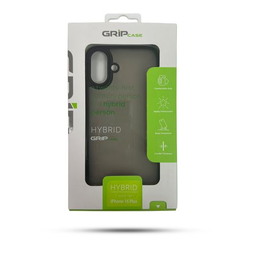 GRIP CASE HYBRID for iPhone 16 Plus 6.7 Black