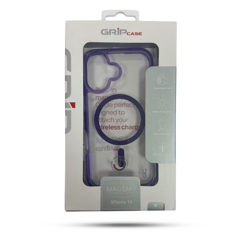 Grip Case Crystal MagSafe for iPhone 16 6.1 Purple