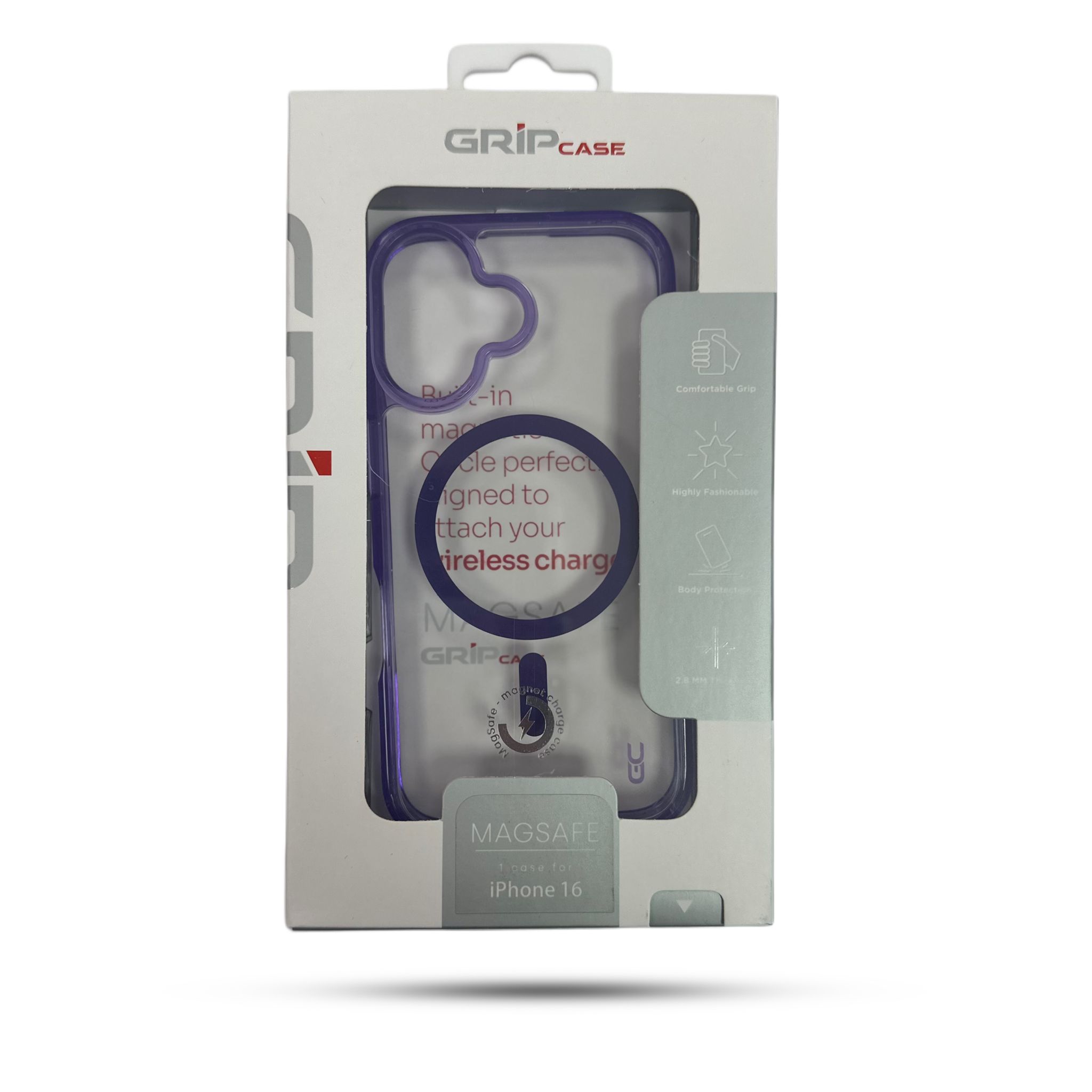 Grip Case Crystal MagSafe for iPhone 16 6.1 Purple