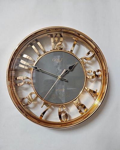 שעון קיר רוז גולד GOLF 6834HS גולף 