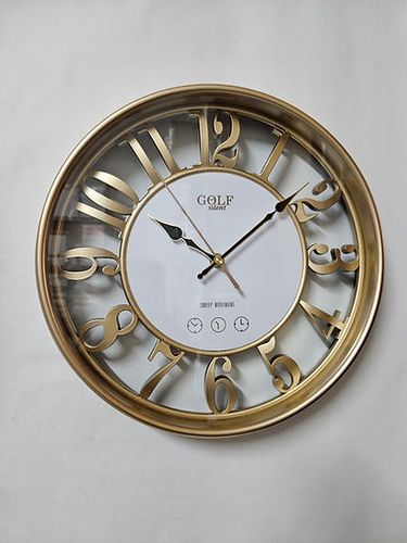 שעון קיר רוז גולד GOLF 6835SJ גולף 