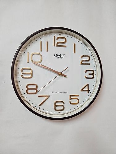 שעון קיר חום GOLF L8018 גולף