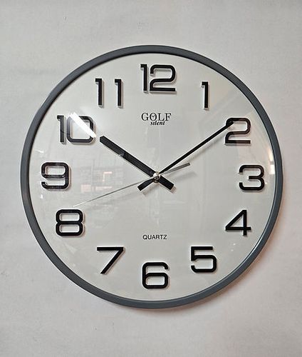 שעון קיר אפור GOLF 2472 גולף