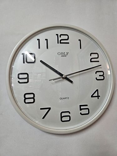 שעון קיר לבן GOLF 2482 גולף
