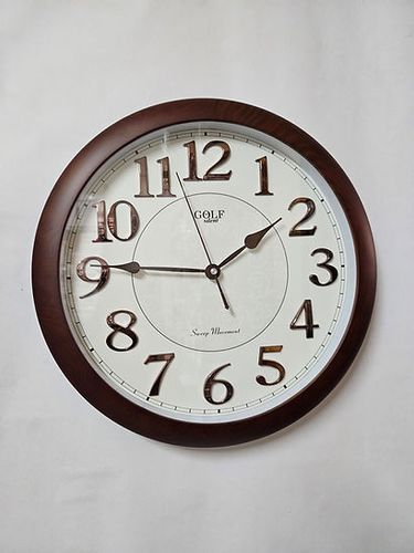 שעון קיר חום GOLF 23131 גולף