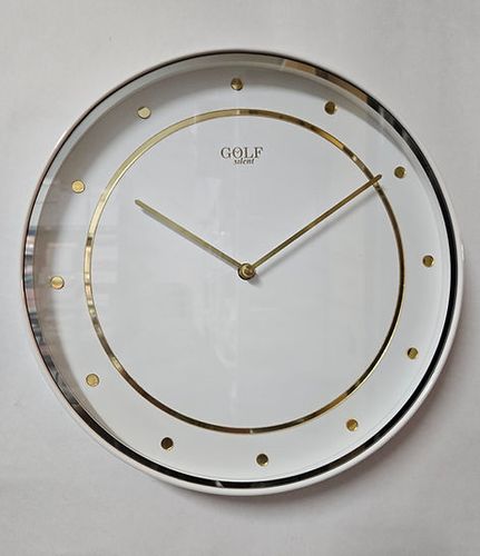 שעון קיר לבן GOLF 6806B גולף