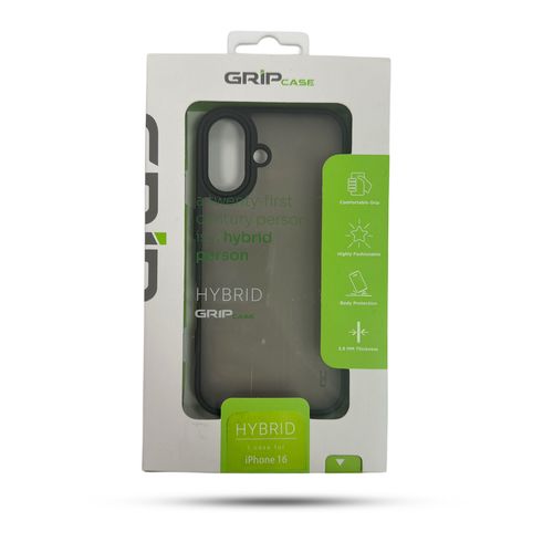 GRIP CASE HYBRID for iPhone 16  6.1 Black