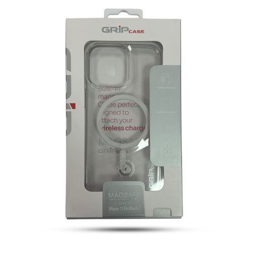 Grip Case Crystal MagSafe for iPhone 15 Pro Max 6.7 Clear