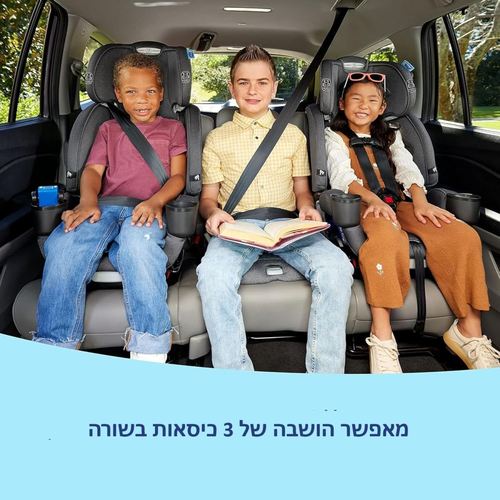 כסא בטיחות 5ב1 במהדורה צרה מלידה עד 54 קג דגם 4Ever DLX Grad 5in1 Slim גרקו