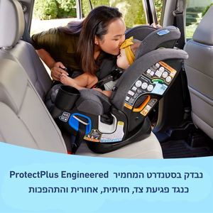 כסא בטיחות 5ב1 במהדורה צרה מלידה עד 54 קג דגם 4Ever DLX Grad 5in1 Slim גרקו