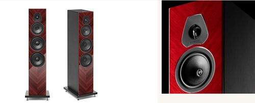 Red High Gloss Multilayer Wood – Black Leather