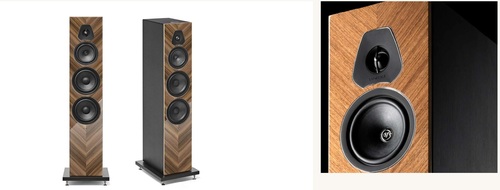 Walnut High Gloss Multilayer Wood – Black Leather