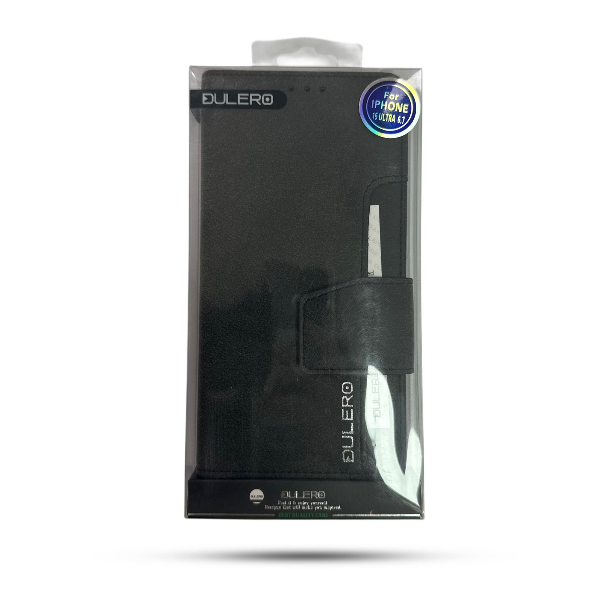 נרתיק ספר Dulero for iPhone 15 Pro Max 6.7 Black