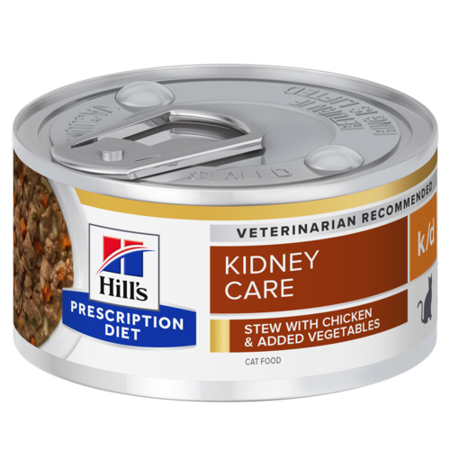 שימורי הילס מזון רפואי K/D STEW לחתול 85 גרם