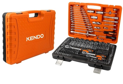 סט בוקסות 216 יחידות בארגז קשיח D1/4+3/8+1/2 דגם KENDO 890594