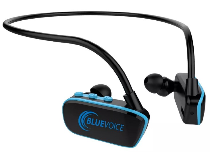 נגן שחיה אלחוטי Blue Voice Swim MP3 Player