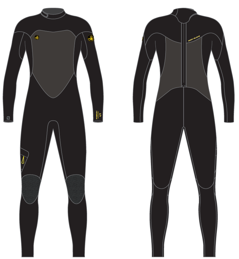 חליפת גלישה ילדים PHOENIX BACK ZIP 3/2  