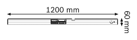 פלס אלומיניום דיגיטלי BOSCH GIM 120 L 
