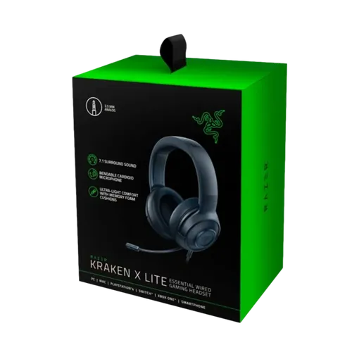 אוזניות גיימינג RAZER KRAKEN X LITE