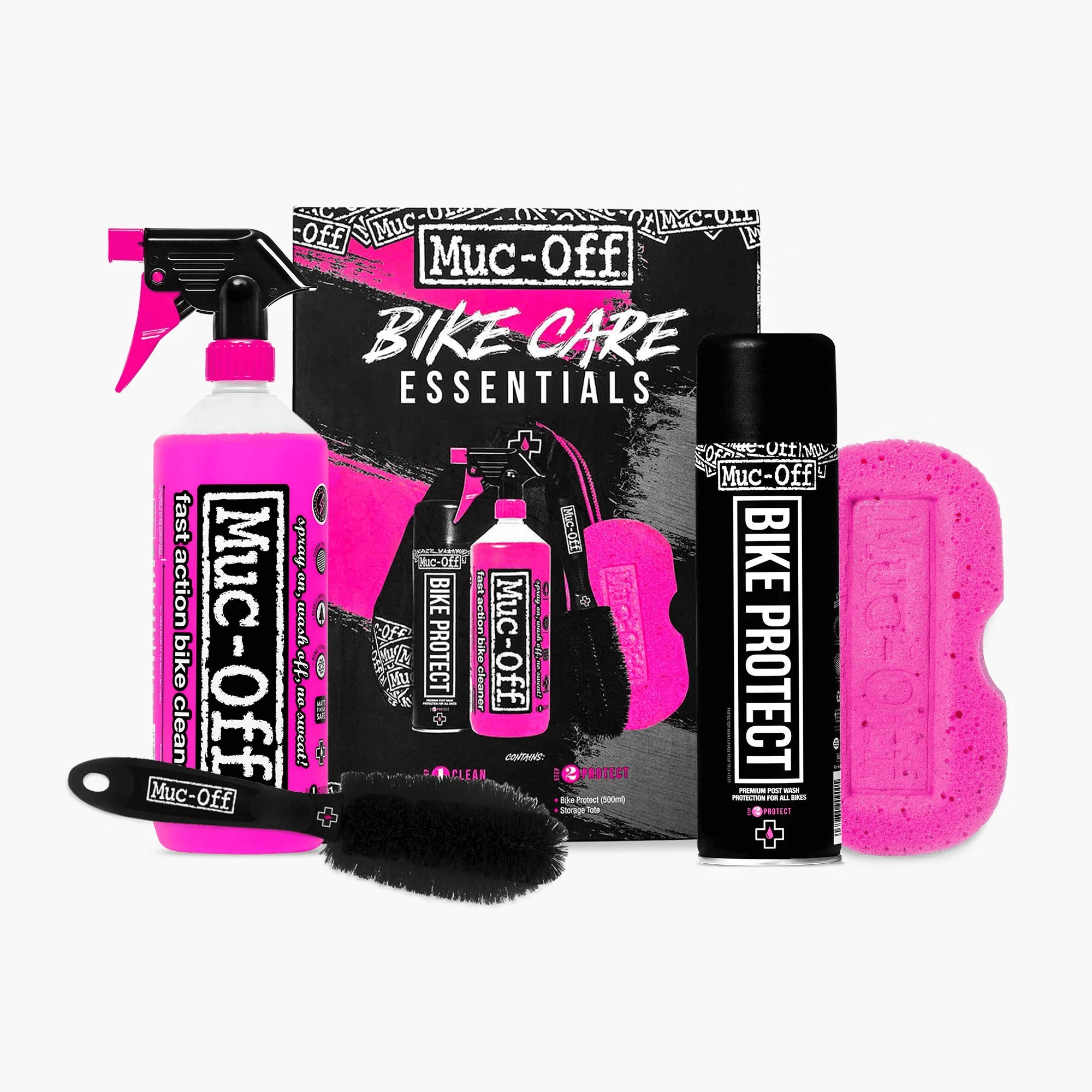 ערכת ניקוי, טיפוח והגנה לאופנוע מאק אוף - MUC-OFF MOTORCYCLE ESSENTIALS KIT