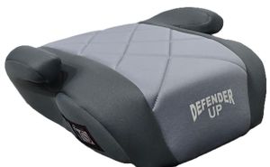 בוסטר הגבהה לילד Defender UP עם ריפוד מלא בתקן R129 החדש - אפור