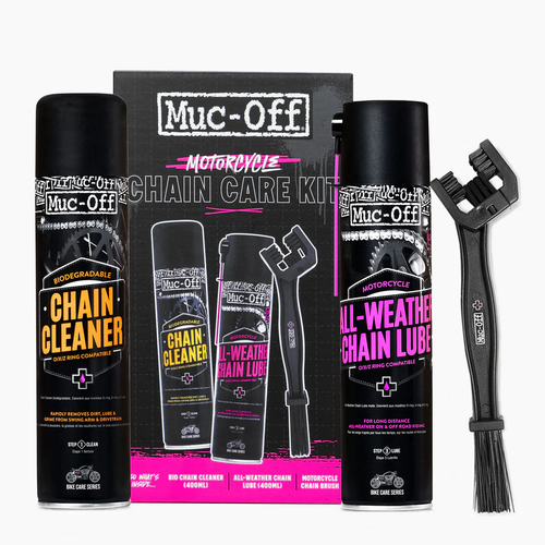 ערכה לניקוי ולשימון שרשרת מאק אוף - MUC-OFF MOTORCYCLE CHAIN KIT