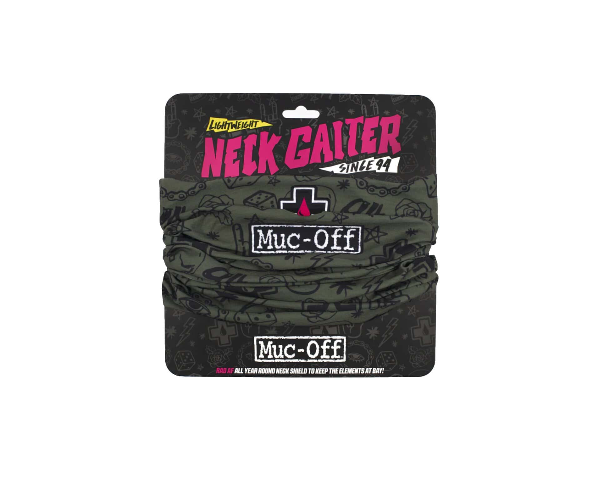 כיסוי פנים מאק אוף ירוק - MUC-OFF LIGHTWEIGHT NECK GAITER