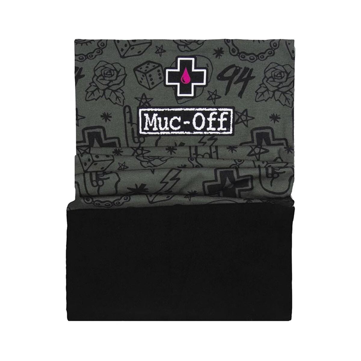 כיסוי פנים עם חם צוואר מאק אוף ירוק - MUC-OFF WINTER GAITER