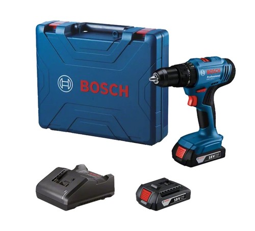 מברגה/מקדחה 18V רוטטת 2 סוללות 2AH ומטען GSB 183 LI