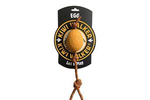 צעצוע לכלב קיווי ווקר ביצה עם חבל TPR Egg Maxi
