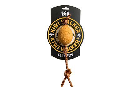 צעצוע לכלב קיווי ווקר ביצה עם חבל TPR Egg Maxi