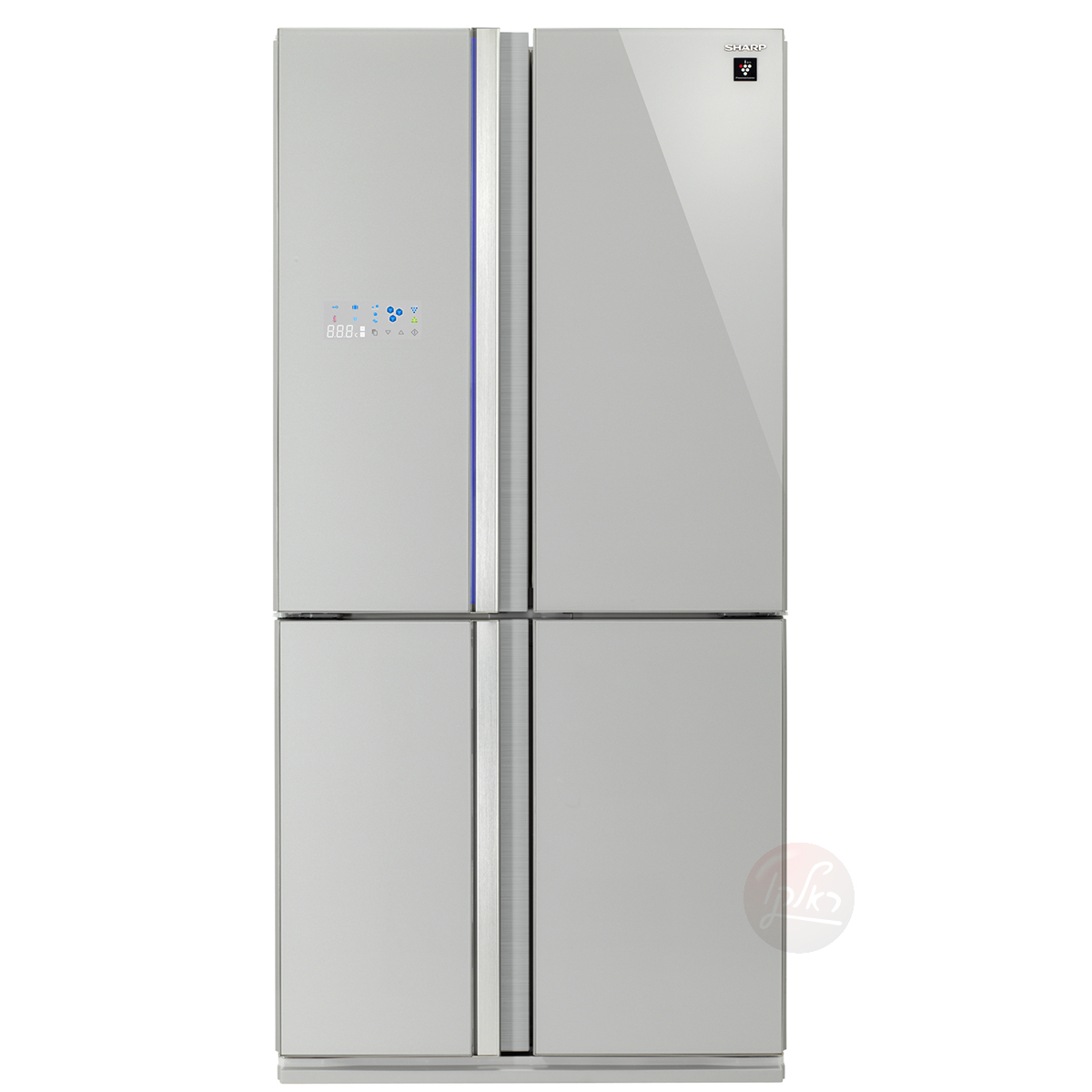 מקרר 4 דלתות דגם SJ 8942SL שארפ Sharp זכוכית כסופה