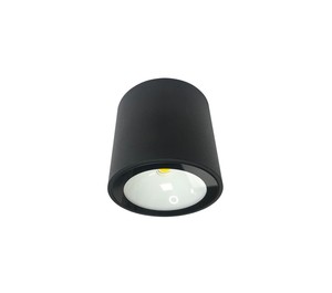 צילינדר שחור LED 10W אור לבן