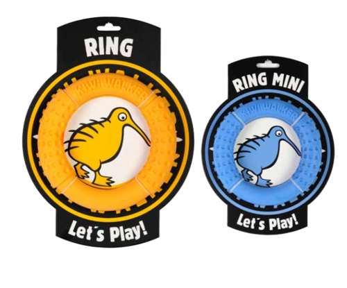 צעצוע לכלב גדול קיווי ווקר רינג טבעת מעופפת TPR Ring