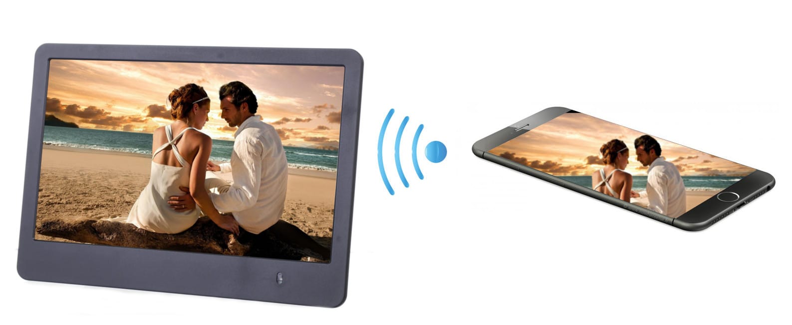 מסגרת דיגיטלית “8 מסך מגע Cloud Picture Frame