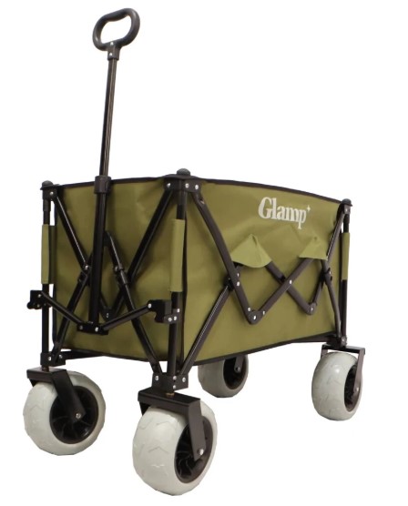 עגלת קמפינג מתקפלת עם גלגלי בלון Glamp