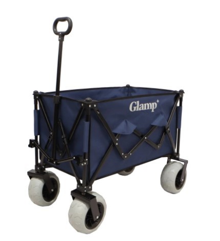 עגלת קמפינג מתקפלת עם גלגלי בלון Glamp