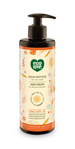 קרם לחות ועיצוב לשיער ירקות כתומים ecoLove