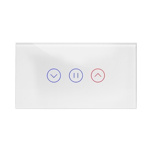  מתג טאץ' חכם לתריס זכוכית לבנה 4 מודול WIFI 