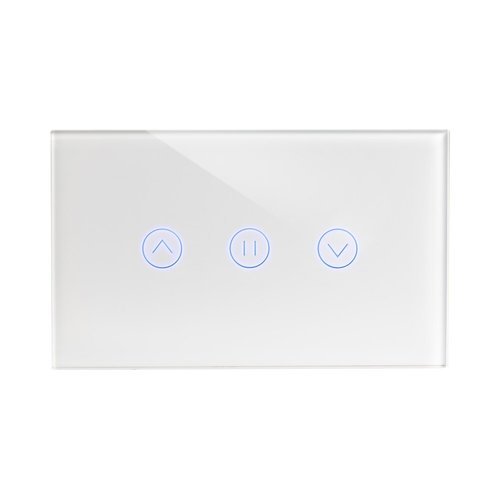  מתג טאץ' חכם לתריס זכוכית לבנה 3 מודול ZIGBEE 