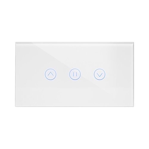  מתג טאץ' חכם לתריס זכוכית לבנה 4 מודול ZIGBEE 