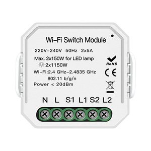  מודול חכם נסתר תאורה 2 הדלקות WIFI 