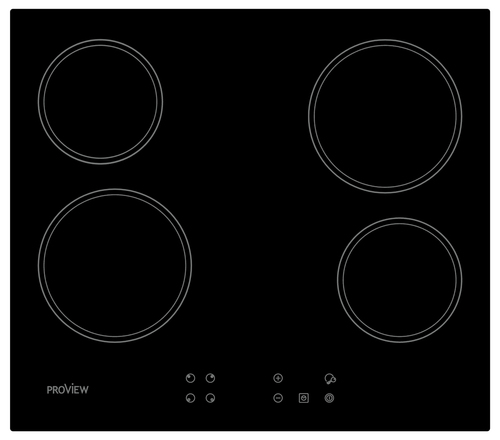  PVHC4F-BK כיריים קרמיות PROVIEW 