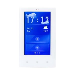  רכזת אלחוטית לבנה מסך "4 ZIGBEE 